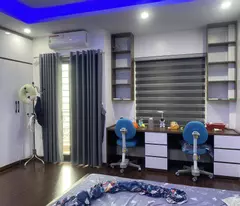 lac long quan house for sale - beautiful house in ngo thong lane - 7-seater car entering the house - 2 front and rear floors - full furniture free