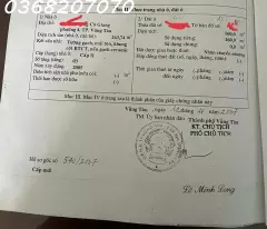 land for sale, 260m2 completed villa, co giang alley, ward 4, vung tau city