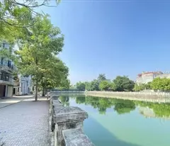 land for sale at 201 thuy phuong - car thanh. lake conditioning. area 52m2. price 140 million/m2