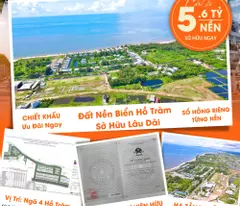 land for sale in ho tram, long-term ownership, 300m from the sea, free construction progress payment