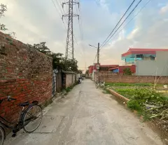 land for sale in tien phong, me linh, 125m2, car-accessible lane, countless amenities, investment price 3.x million/m