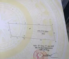 land for sale on the streets of west ho – nhat chieu – ve ho. area 207m2. mt9m. price 850 million/m2. red book