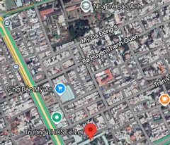 land for sale with a free house level 4 on ba ba huyen thanh quan street - busy tourist street - 100% western guests