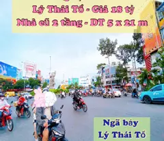 ly thai to's car home for sale, district 10, square window 5 x 21 m, price 18 billion