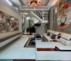 new 3-storey house for sale, 4 bedrooms, shr, tan chanh hiep, district 12, 5m car alley
