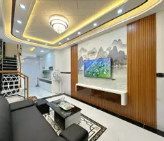 new 4-story reinforced concrete house for sale - full high-level interior - ward 5, phu nhuan - price 6.5 billion