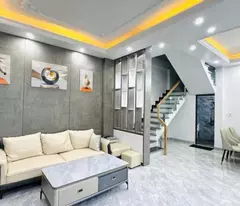 new construction house for sale, lane 132 an da, 4 floors, mini villa design, frontage up to 7m wide