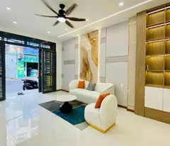 new house for sale, frontage on street 4, go vap - 48m2 - 3 floors of reinforced concrete - high-class furniture - price 8,699 billion
