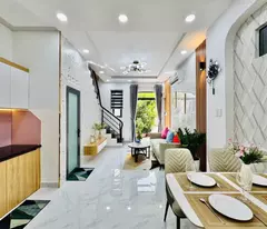 🌈new house for sale right at ba village church district 12- hxt-48m2-3 floors 3 bedrooms- only 4.4 billion