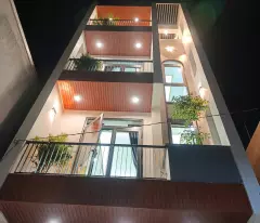 new house for sale to celebrate tet - 4-storey construction with reinforced concrete - 5m car alley - right at thu duc hospital - only 6.85 billion