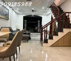 newly built 2-storey house for sale with full furniture - refrigeration, tv - 85m² - shr - car garage - right at long truong market, city.