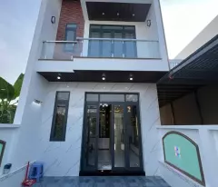 newly built house for sale in tan buu commune, ben luc, area 100m2, full land, 1 floor, 4 bedrooms, 2 bathrooms, price 2.95 billion