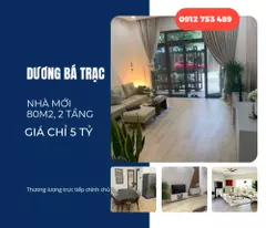 newly completed house 2 for sale on duong ba trac street. 80m2, 5 billion. 0912753489
