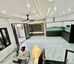 newly constructed 4-floor independent house for sale in trung hac - private gate yard, two air sides, center of hai phong