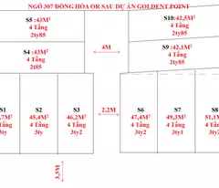 newly constructed 4-story house for sale in dong hoa - near golden point project, door-to-door parking