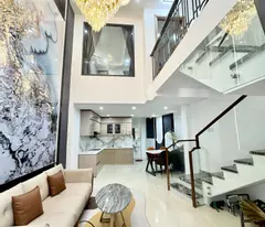 nguyen hong house for sale, 45m2, width 5.2m, 4 floors, car to house for slightly 7 billion