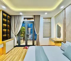 only 14.9 billion to get a beautiful 6-storey house, 4.2m horizontal subdivision, 72m2 nguyen oanh pine house, free t. machine