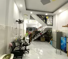 only 4.5 billion can own a 2-storey house, 96m2, 5m wide, car alley right on nguyen minh hoang, ward 12, tan binh