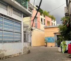 only 60 tr/m2 tan hoa dong district 6 2-floor concrete house 4m x15m - clear car alley - far from the front