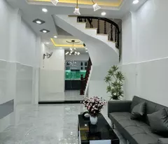 only 7.2 billion tl, new 4-storey house, nguyen bac, pham van hai market, ward 3, tb