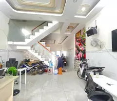 only 9.9 billion - 3-floor house with car alley phan van hon district 12 fall 16 million/month
