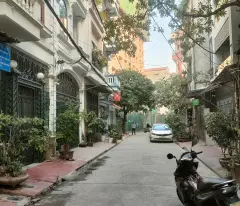 phung chi kien house for sale, area 55m², 4 floors - military subdivision - car - sidewalk - house built, ready to live.