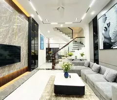 private house for sale in lai yen, hoai duc 49m2, 4 floors. long lasting windows, 99% furnished. car passes through the door