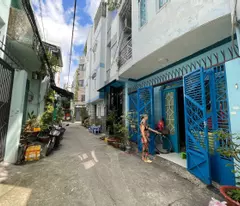 private house for sale with area 44m2, car alley on tran van on street, tan phu