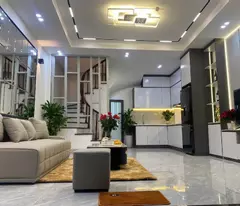 quan nhan's house for sale, new house for tet, 39m2, corner lot, near the street, genuine furniture, 6.38 billion