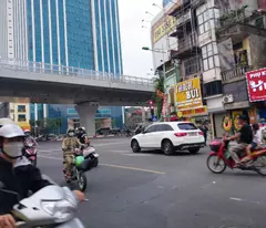 sale of a house on the street front tran khat chan, casting oven, sidewalk, residential area, wide area. 58m 5t is just over 17 billion