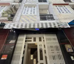sale of dong den house, vip area tan binh car alley, 4 floors reinforced concrete, 40m, only 6.x billion, separate pink book