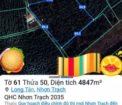 sale of land northern area nhon trach long tan -1000m2 of land - perennial plants
