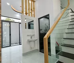 sale of newly built house with 1 ground floor, 2 floors, 4 bedrooms, alley in front of the house 7m, price only 4 billion 450 less fortune