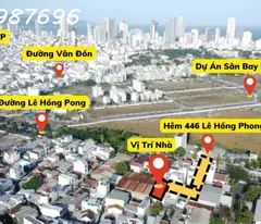 sell ​​or rent 3-storey house in le hong phong alley, nha trang - 6 bedrooms, price 28 million/m²