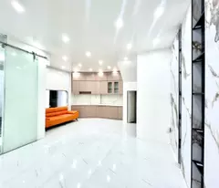 selling 3-sided corner lot on luong khanh thien street - 5-storey house, spa for rent 25 million/month