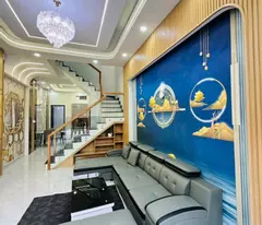 selling 3-storey house, 4 bedrooms, street 160, tang nhon phu a ward, district 9. ho chi minh city. area 58m2, living area, 5.8 billion.