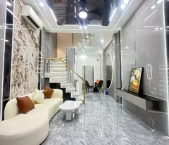 selling 4-storey house hxh on pham van chieu street 60m2 (4*15) to live right next to thach da market for only 6 billion