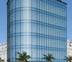 selling 9-storey vip office building at dich vong hau - tran thai tong corner lot. price 210 billion
