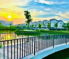 selling a 180m2 song lap villa right next to provincial highway to hanoi at centa riverside