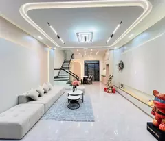 selling a 4-storey corner house with 2 lotus ponds, beautiful, quality, modern house, le chan, hai phong