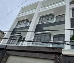 selling a 4-storey house in alley 2534, 6m asphalt, close to the front of huynh tan phat street, phu xuan nha be, 100m2 only
