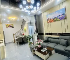 selling a 4-storey house with free social furniture on nguyen phuc chu street 64m2 (4*16) ready to move in for only 6 billion
