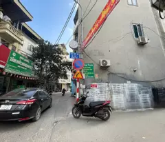 selling a 5-floor house on ba trieu street, ha dong, 40 m, 5 floors, cars avoiding each other, beautiful house, 12 billion