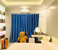 selling a beautiful house built by phu lam ha dong, near car, 35m x 4 floors 4 billion.