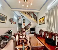 selling a house with 1 ground floor and 2 floors, 80m2, residential area, motorway (tan phong ward) for only 3.3 billion