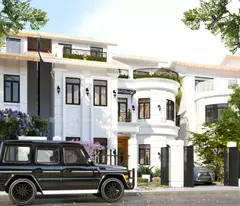 selling a house with a corner lot and a car lot to avoid doing great business in hoai duc,