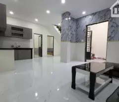 selling a house with a large area of ​​76m2, 6.5m wide, le duc tho go vap, a little over 3 billion