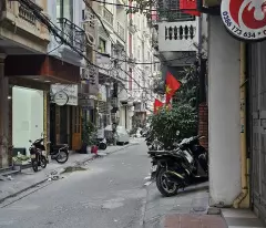 selling a house with car parking at the door - no. 55a, lane 159 phao dai lang, 40m2 - 7 floors - elevator