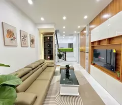selling beautiful house - van quan area open traffic lane - good sales - parked car - fully furnished a little over 8 billion