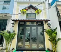 selling beautiful new house, lac long quan, tan binh, 4m x 11m, front yard 5m, price 4 billion